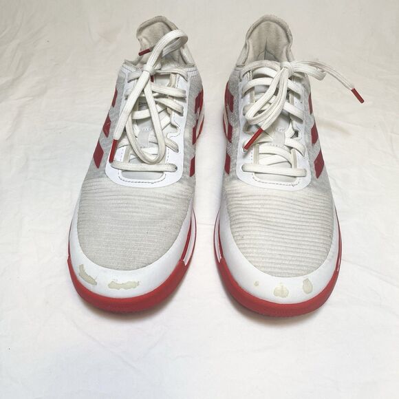 Nike/ Crazy Flight / Indoor Sport Shoe/ White-Red/ Women SZ 9 - Picture 2 of 12